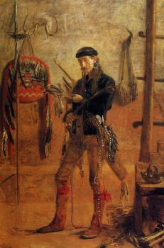 托馬斯 伊肯斯 Portrait of Frank Hamilton Cushing 托馬斯 伊肯斯 Portrait of Frank Hamilton Cushing